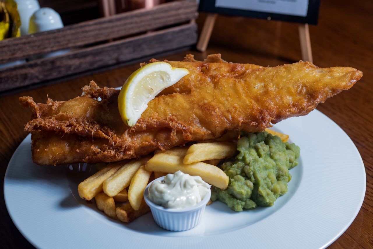 Bamburgh Castle Inn, Northumberland, Fish and Chips