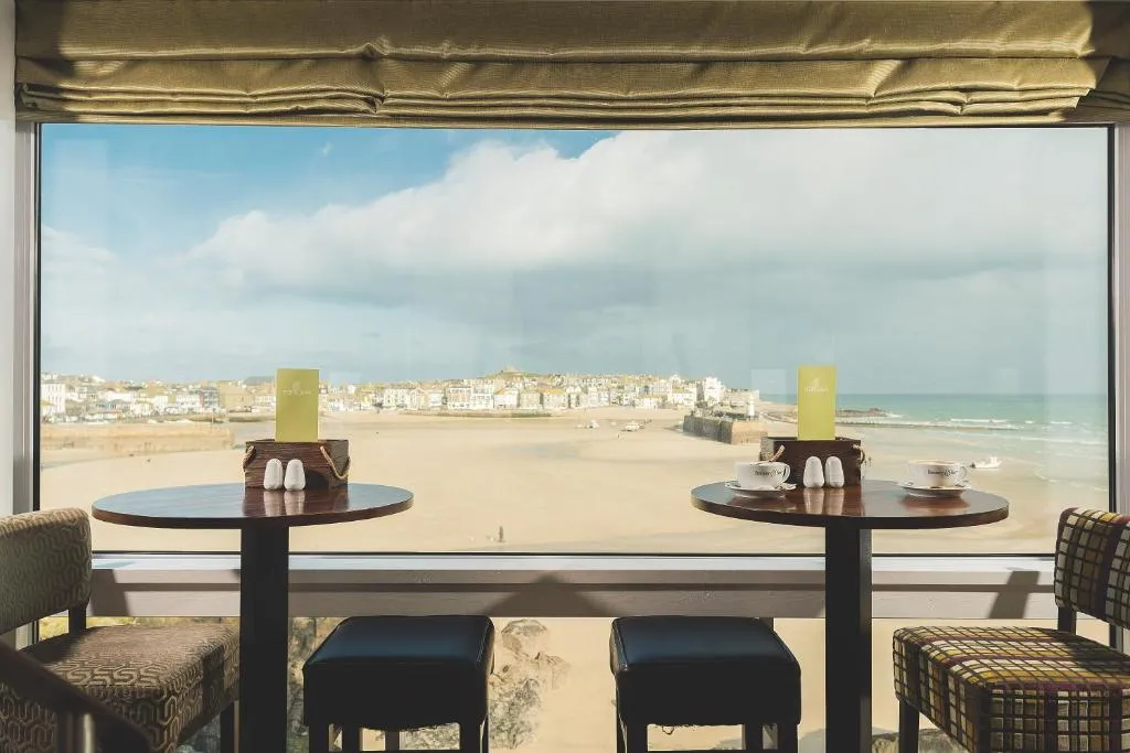 Breathtaking Views of St Ives beach from your stay in a pub at Pedn Olva