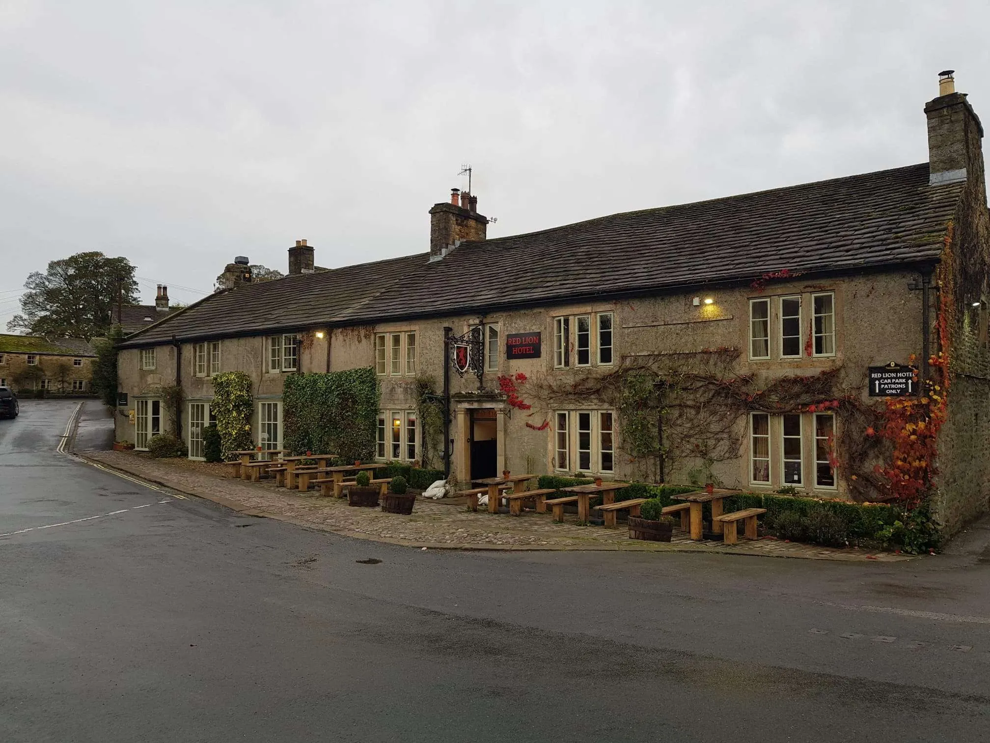 Exterior shot of the Red Lion Burnsall